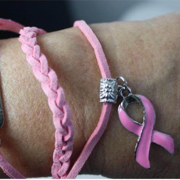 Jewelry - Breast Cancer Ribbon Charm Bracelets